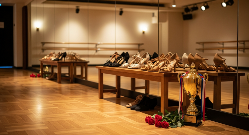 社交ダンス 髪飾りの解説イメージ