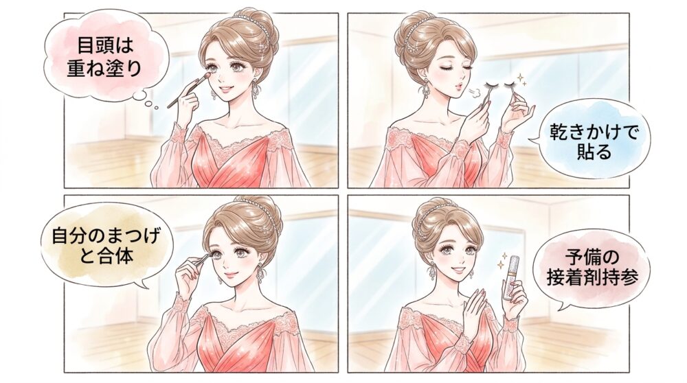 つけまつげの接着剤を医療グレードの強力なものへ変える