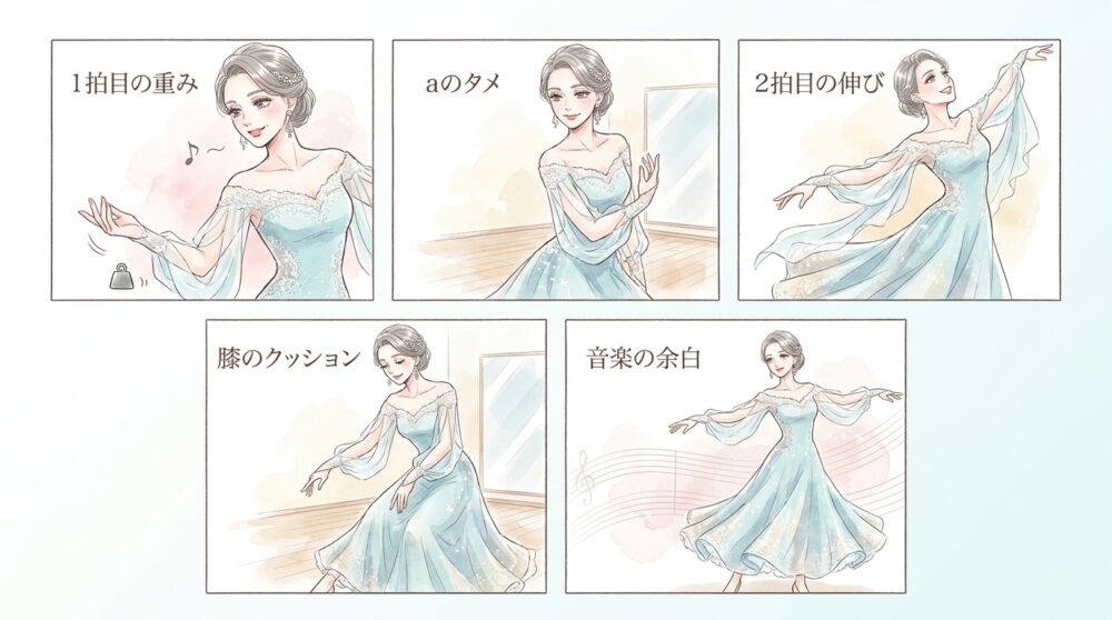 カウントを「1、2」と等間隔で刻んでしまう