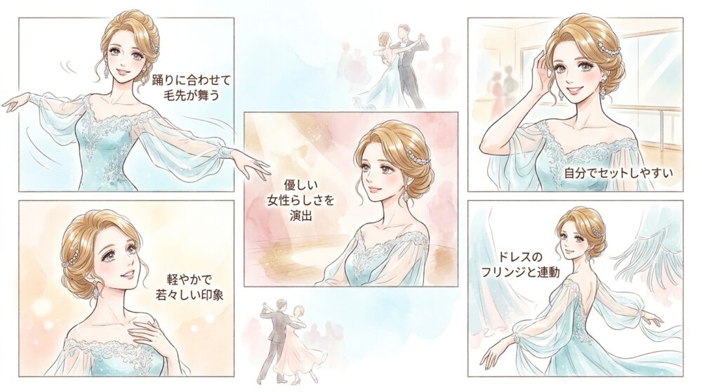ナチュラルな毛流れを活かした「ソフトウェーブ・ポニー」