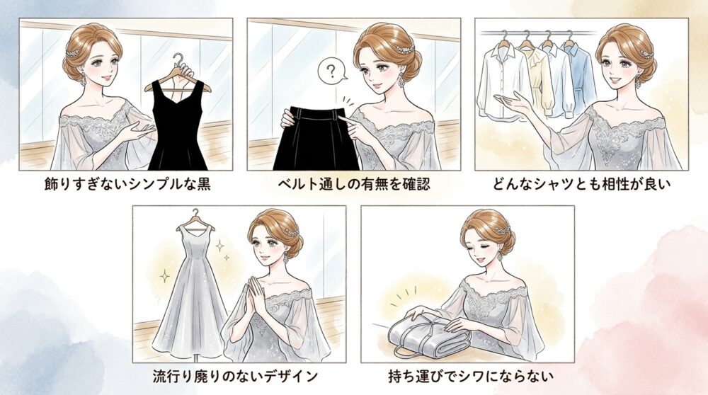 パーティーから競技会まで使い回せる汎用性を考慮しておく