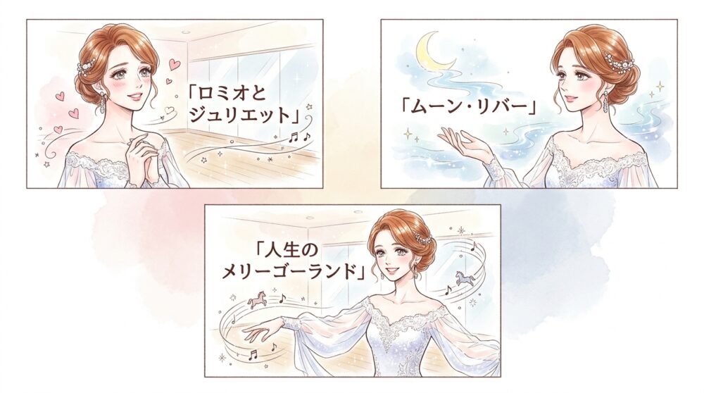 感情を乗せやすい映画音楽やドラマチックな旋律を選ぶ