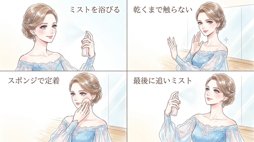 最新のフィックス成分を層のように重ねるサンドイッチ法を試す