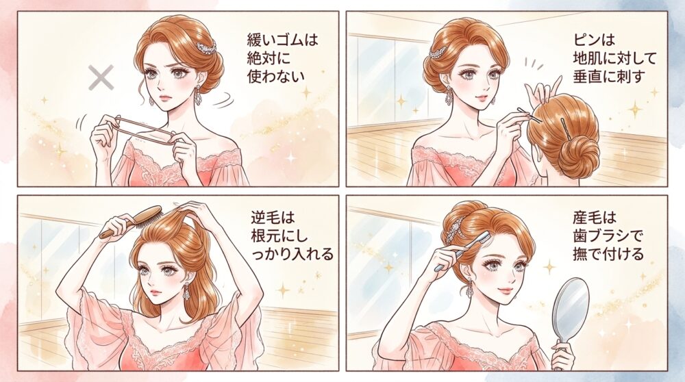 汗や回転に負けない土台の作り方をマスターしておく