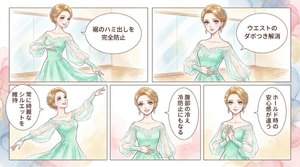 激しい動きでも着崩れないインナーパンツ付きシャツを試してみる
