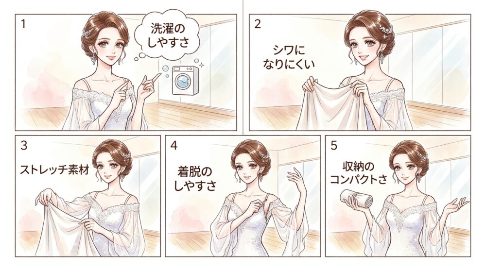 練習からミニデモまで幅広く着回せる高機能なワンピースが重宝する