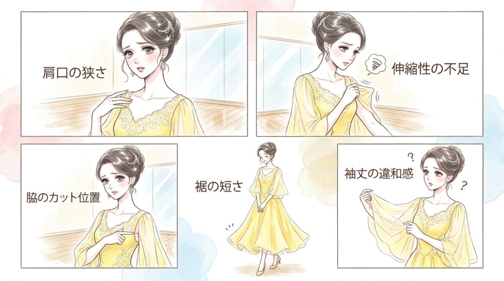 腕の可動域を制限するデザインに悩む