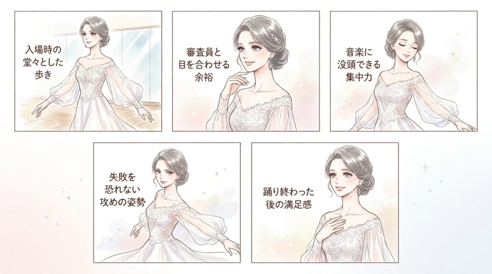 自信を持ってフロアに立つための準備が整う