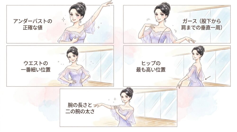 自分のサイズを正確に測定して伸縮率との誤差を計算する