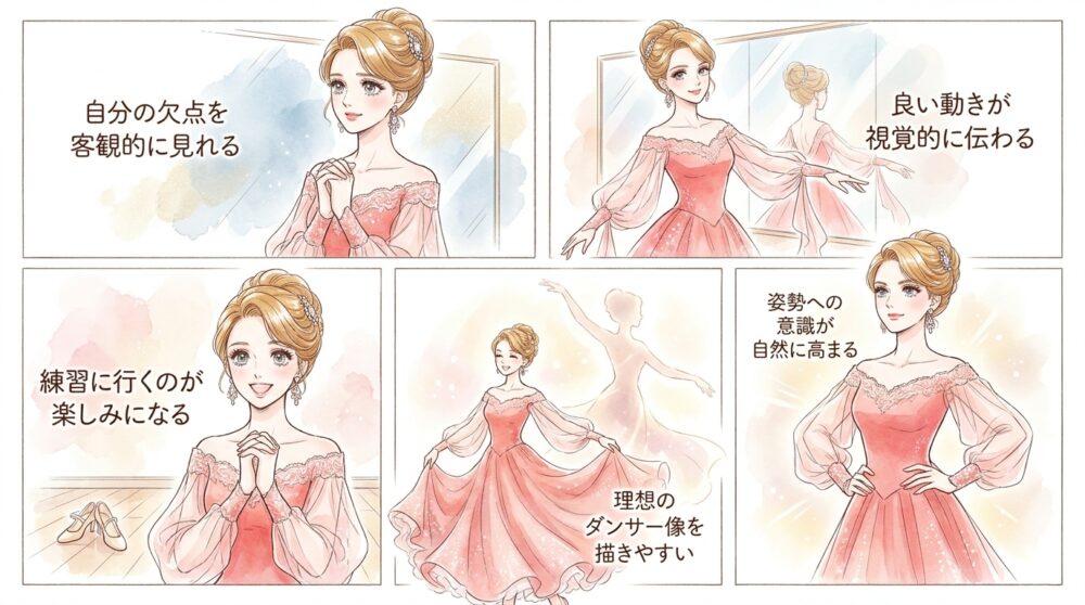 自分の姿を鏡で見ることが楽しくなりモチベーションが変わる