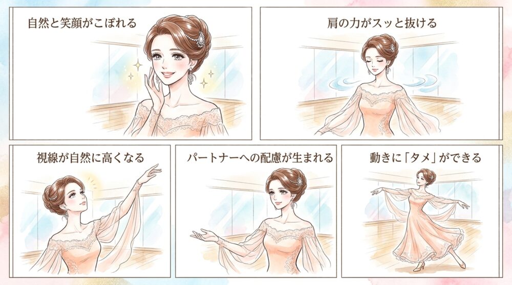 音楽の力を借りて優雅な立ち振る舞いが自然に現れる