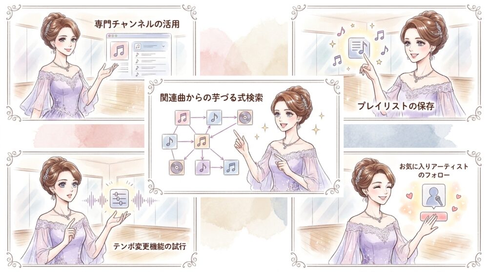 音楽配信サービスを駆使して最新の社交ダンスアレンジを探す