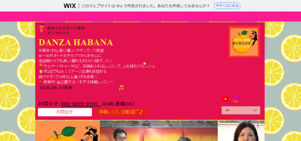 初心者中高年サルサダンス・ハバナ＆レディースダンスの公式サイト