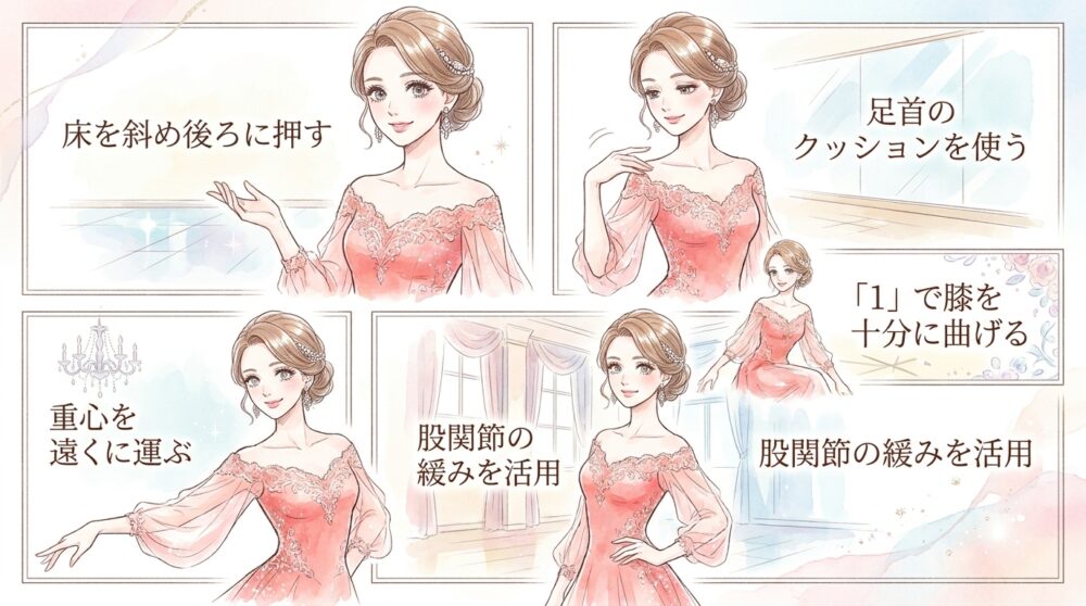 1拍目の「溜め」が深いスイングを生み出している
