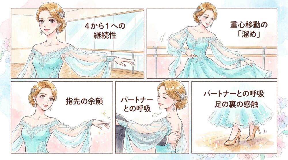 ステップを追うことに必死で音楽の余白を埋められていない
