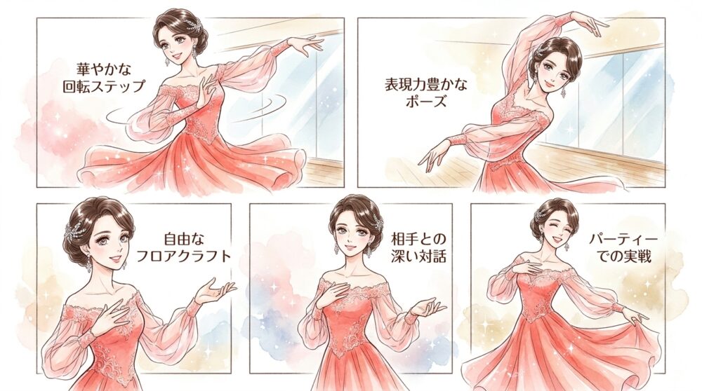 姿勢と歩幅が安定して次のステップへ進む準備が整う