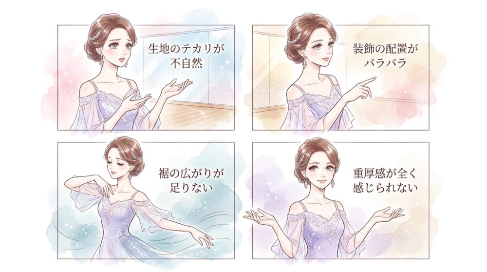 安すぎる衣装がフロアで安っぽく浮いてしまう原因