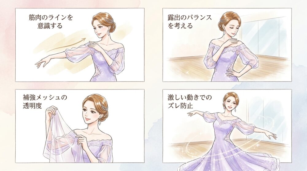 幾何学的なカットアウトが力強い女性像を映し出す