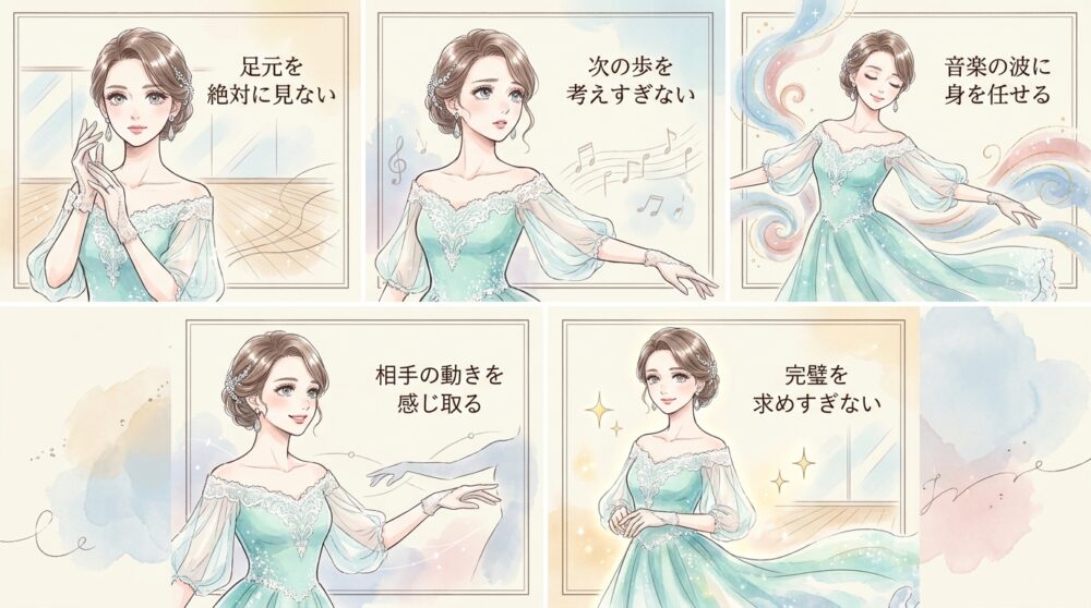 必死にステップを追うほど優雅さが失われていく