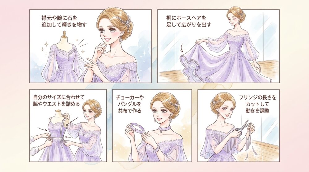 既製品のカスタマイズで自分だけの個性を出していく