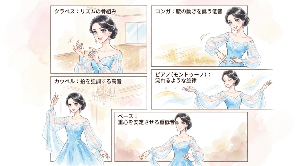 楽器ごとの役割を知ると自然に身体が反応し始める
