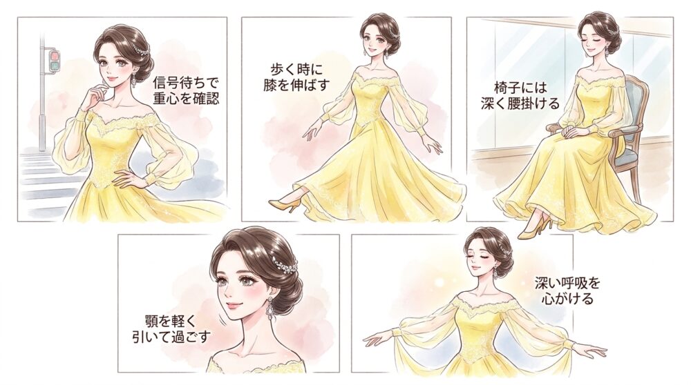 毎日の立ち姿から意識を変えることで身体の軸が整ってくる