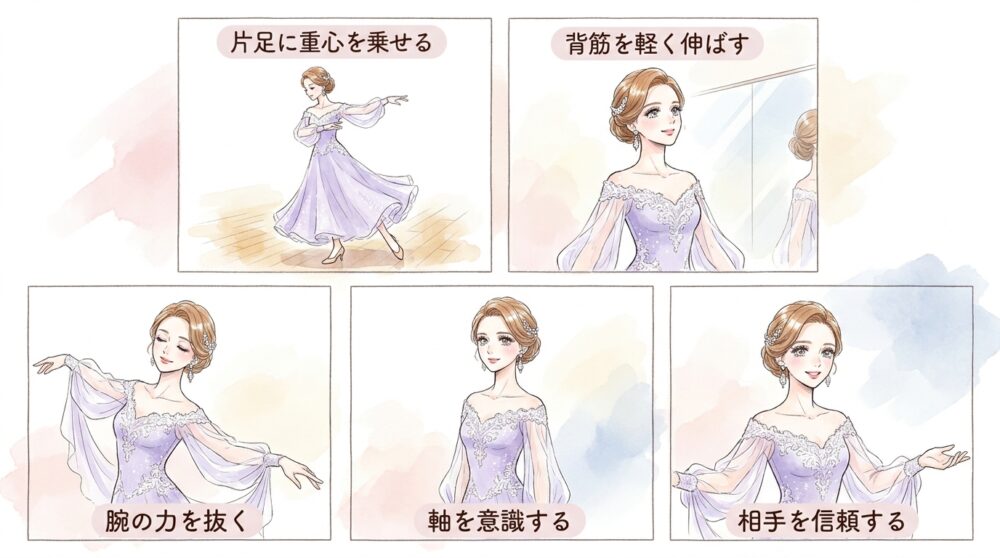 相手の動きに合わせようとして自分の重心を失っている場合が多い