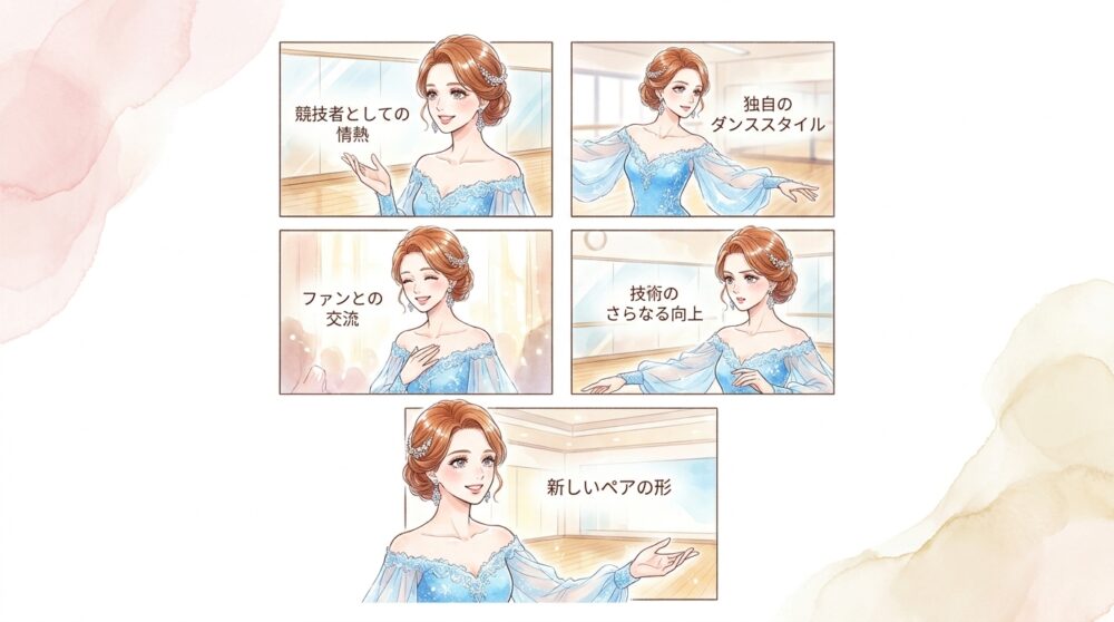 競技ダンスの第一線から退いたという噂の真相を突き止める