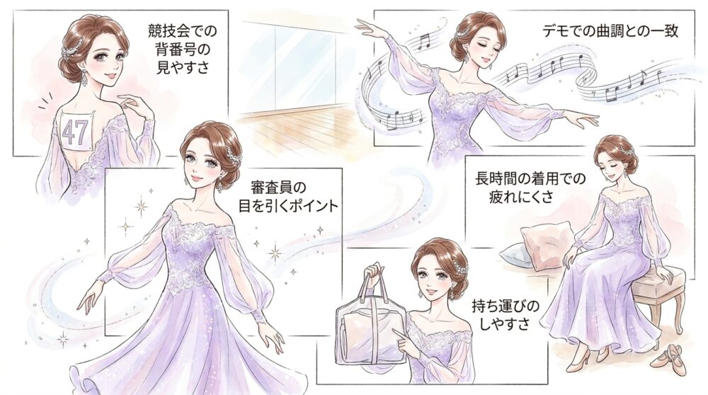 競技会やデモンストレーションといった目的別に必要な装飾を絞り込む