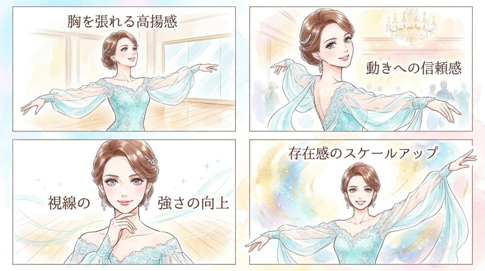自信に満ちた佇まいがジャッジへの強いアピールに繋がる