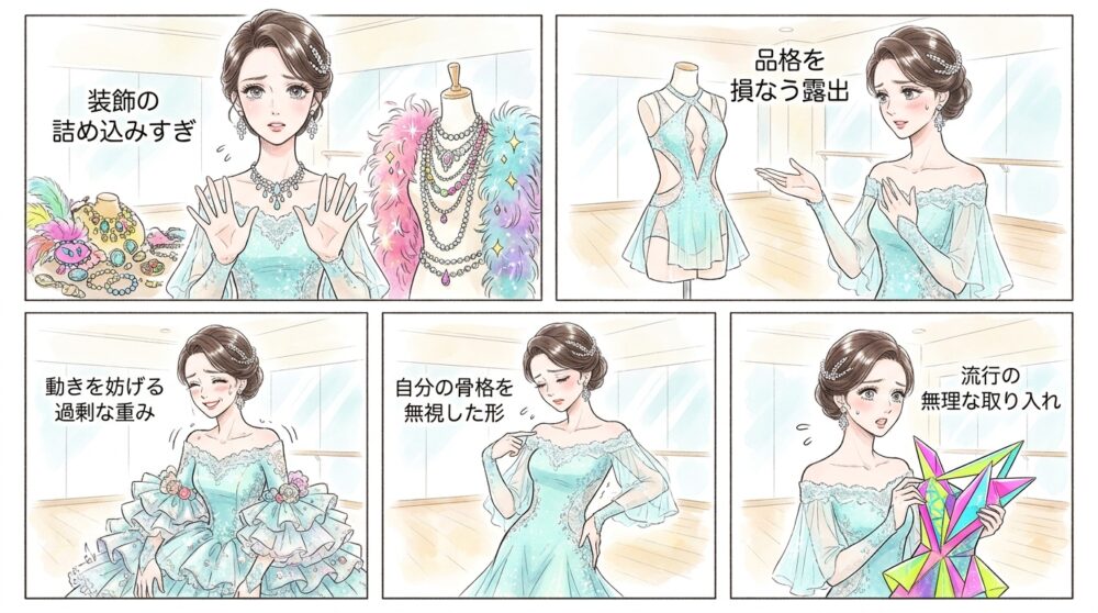 華やかさと派手さを混同して上品さを失っている