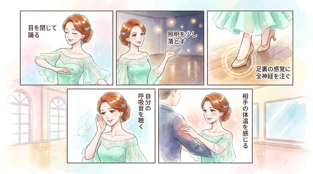 鏡を見ずに自分の内側の感覚に集中する時間を作ってみる
